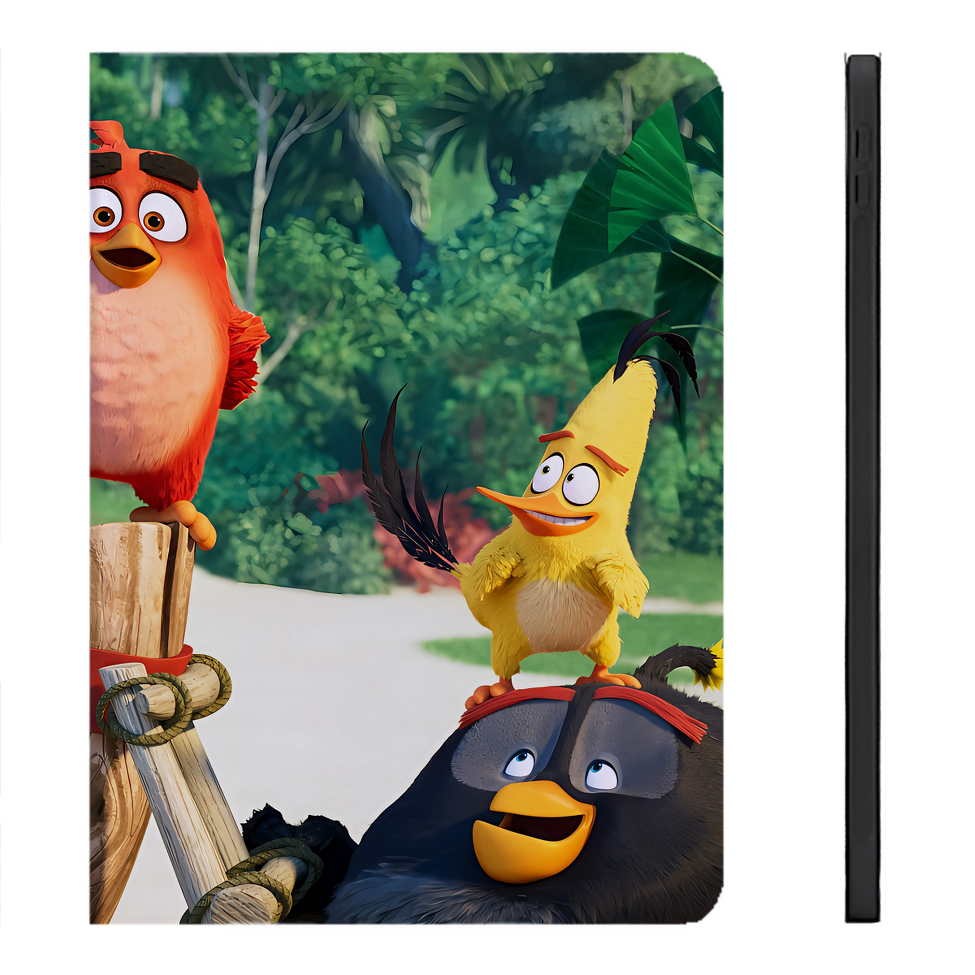 （画像用） Angry Birds アングリーバード IPadケース ペンホルダー付き ブックスタイルデザイン